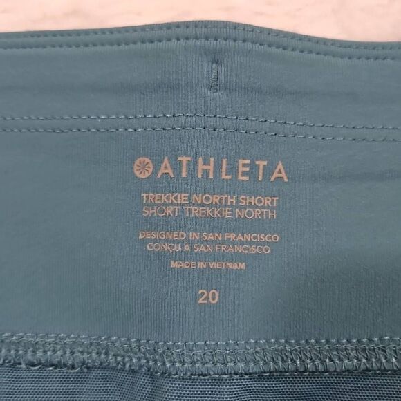 Athleta Trekkie North short women's size 20 Teal #530626 - Picture 2 of 13